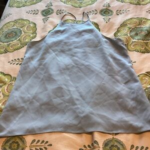 Tibi Light Blue Halter Top 0